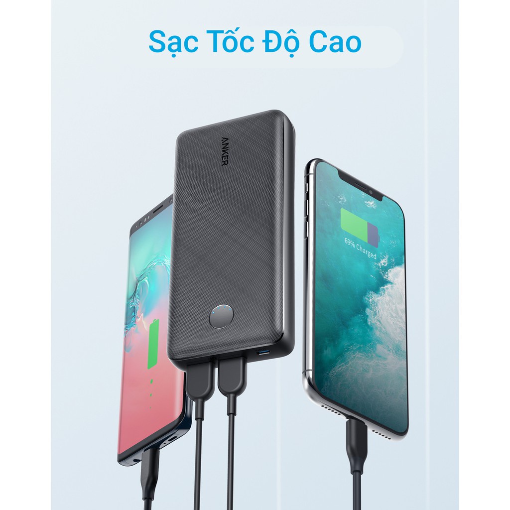 Pin sạc dự phòng ANKER PowerCore Select 20000mAh - A1363 sạc siêu nhanh cho các dòng điện thoại