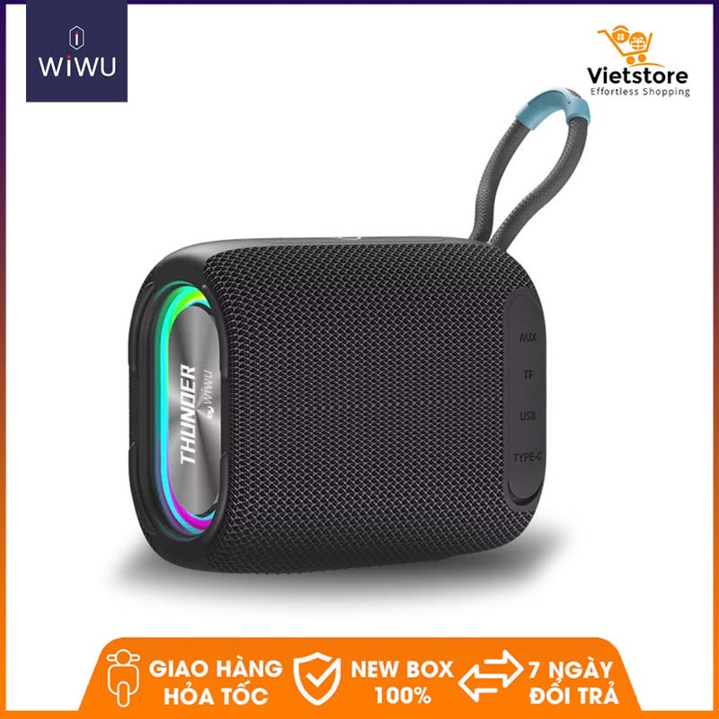 Loa Bluetooth Wiwu Chống nước IPX7 Premium Sound P26 Âm thanh cao cấp, kết nối bluetooth - Hàng chính hãng