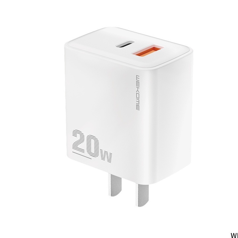 Củ Sạc Nhanh PD 20W 1 cổng/2 cổng WEKOME Dành cho 8/x/11/12/13/14 ,Cáp Sạc Nhanh