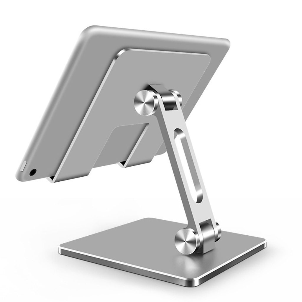 Giá Đỡ Để Bàn Điện Thoại Di Động, Máy Tính Bảng, Ipad Hợp Kim Nhôm Cao Cấp Hai Trục Xoay 180 Độ Chống Đổ Tiện Lợi