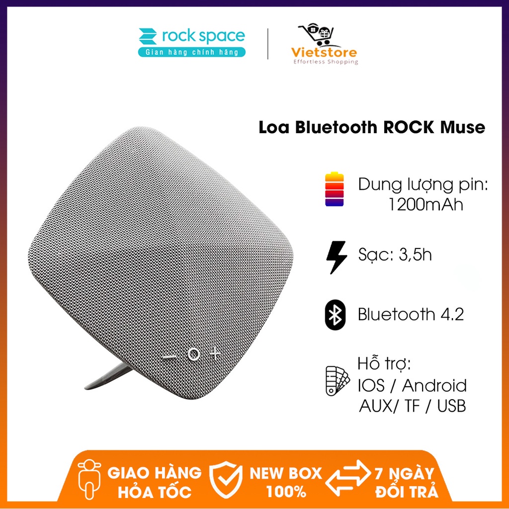 Loa Bluetooth V4.2 cao cấp đa năng âm thanh đỉnh cao ROCK Space Muse 580