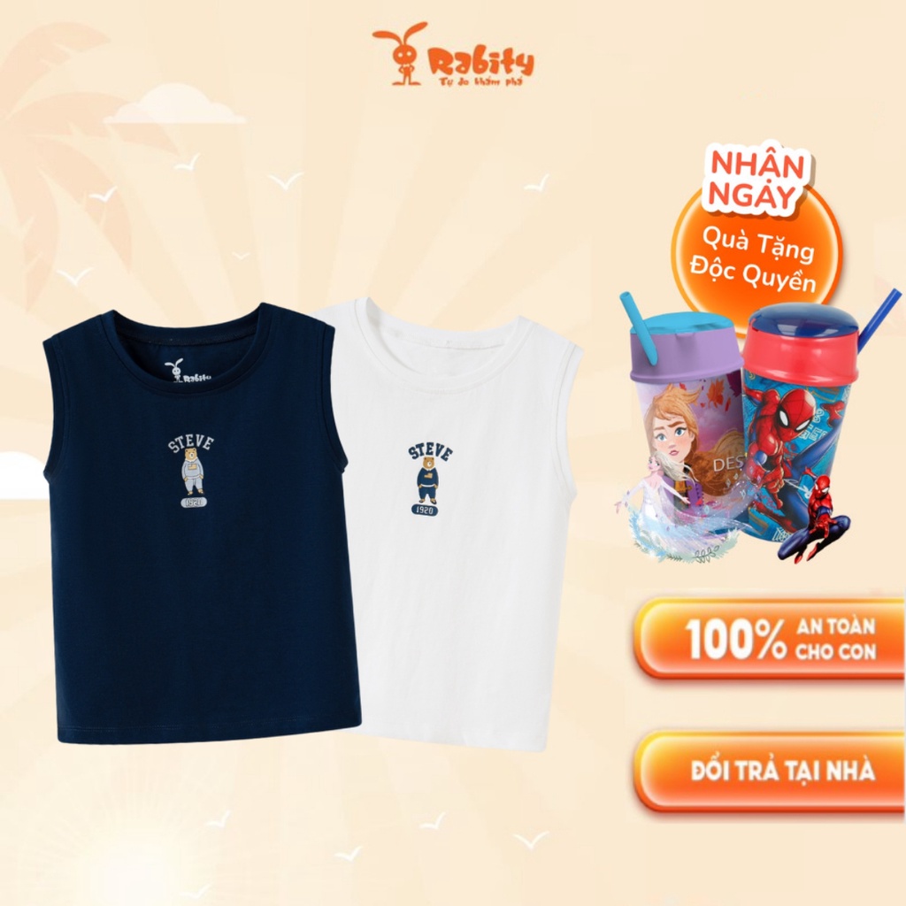 Áo sát nách bé trai Rabity áo thun bé trai mùa hè năng động 93136