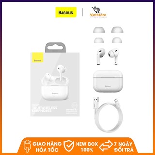 Tai nghe không dây Baseus True Wirreless W3 Bluetooth 5.0, giảm tiếng ồn, chống thấm nước, độ bền cao