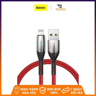 Cáp sạc siêu bền Baseus Chỉ Số 8 Pin Cáp cho ipad iPhone Xs Max Xs XR hỗ trợ Sạc Nhanh có đèn Màu Xanh LED cho IOS 13