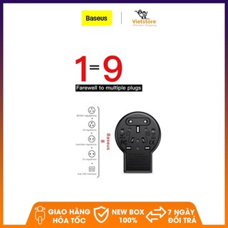 Ổ cắm điện thông minh đa năng chuẩn tất cả các nước quốc tế (Chuyên dụng đi du lịch nước ngoài) tích hợp 2 CỔNG USB