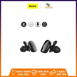 Tai nghe không dây phím cảm ứng bluetooth 2 tai thông minh chống ồn chống nước Thương hiệu Baseus Encok W02