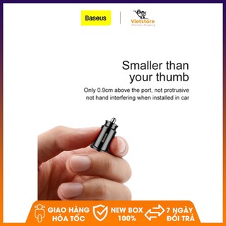 Baseus car charger Mini Kép usb sạc xe hơi xe  kiểu Sạc USB cho điện thoại USB Nhanh Chóng Xe sạc cho iPhone 7 Samsung