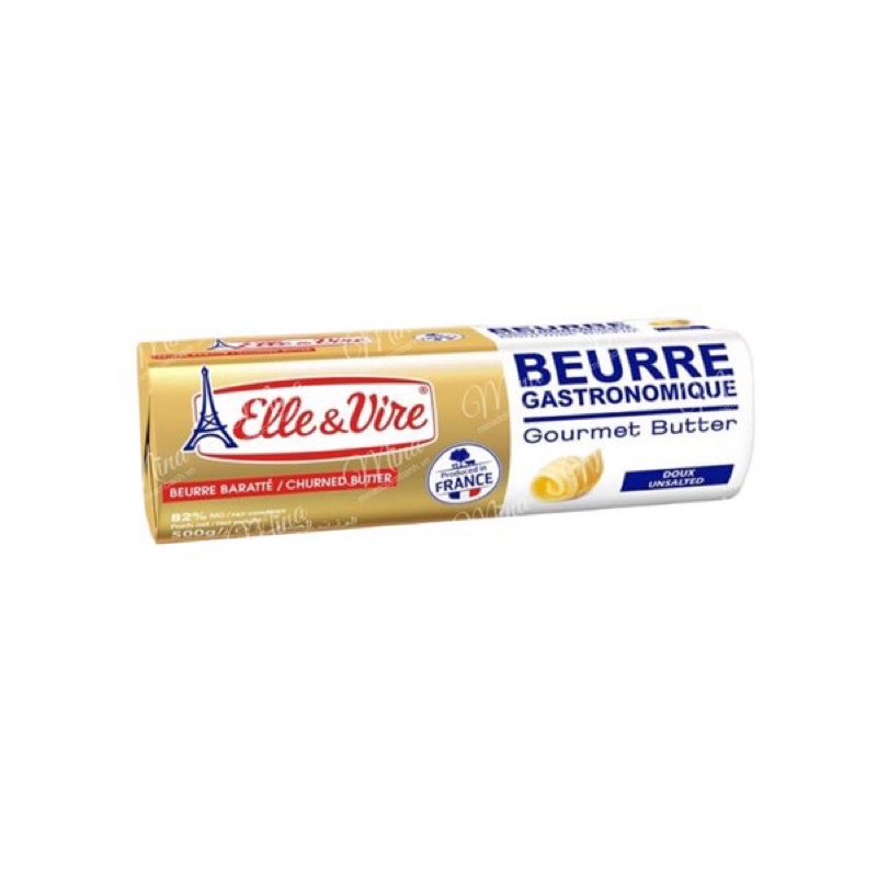 Bơ nhạt (Bơ lạt) cuộn ELLE&VIRE 250g làm bánh - [Chỉ ship Hoả Tốc Hà Nội]
