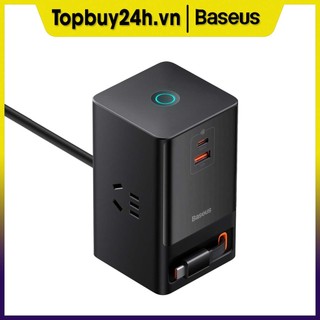 Đầu sạc nhanh điện thoại di động Baseus Lingrui GaN5 65W Bộ sạc gali nitride PD65W Dải điện AC_Topbuy24h.vn