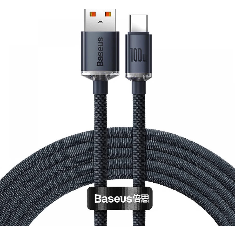 Cáp Sạc Nhanh Bọc Dù Baseus USB to Type C 100w 2.4A_Bảo Hành 12 Tháng_Topbuy24h.vn
