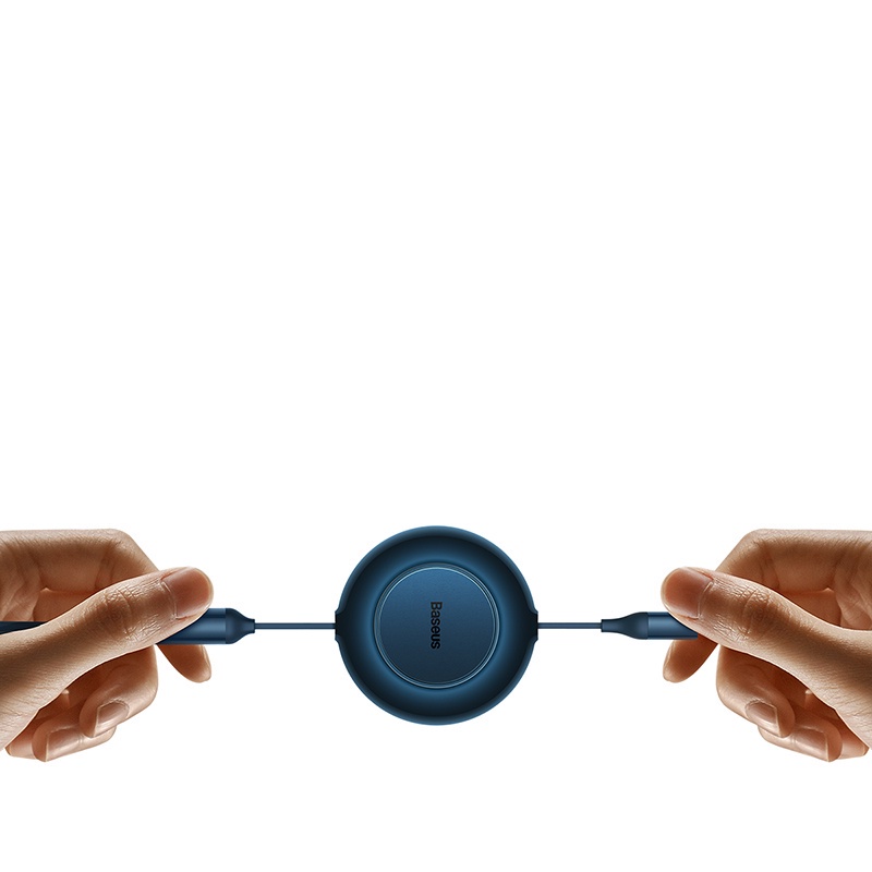 Cáp sạc nhanh dây rút Baseus Type C ra 3 đầu 100W - Topbuy24h.vn