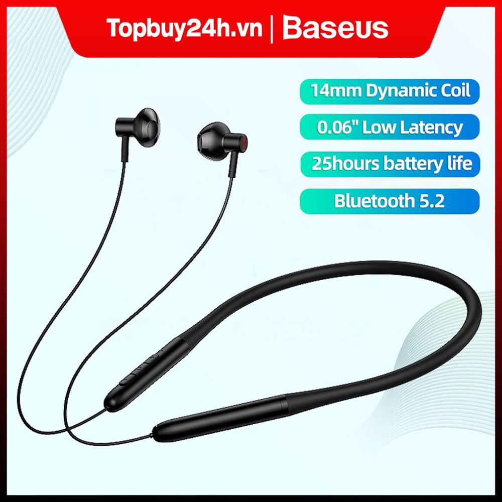 Tai Nghe không dây kiểu quàng cổ Baseus P1 Bluetooth 5.2 Wireless Headphones P1 với Mic HiFi