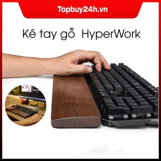 Kê tay gỗ Óc Chó HyperWork cao cấp cho bàn phím cơ