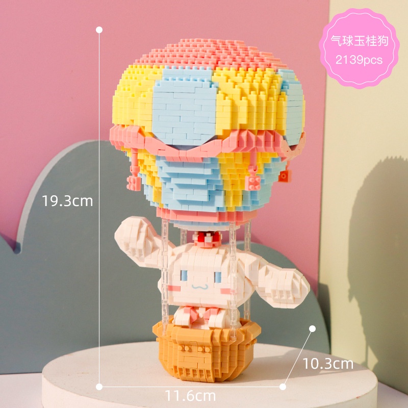 ❤️TOBIASSLOVE cinnamoroll Khối xây dựng Bộ Đồ Chơi Lắp Ráp Hình Chú Chó cinnamon đồ chơi trẻ em đồ chơi cho bé trai  gái Khối câu đố