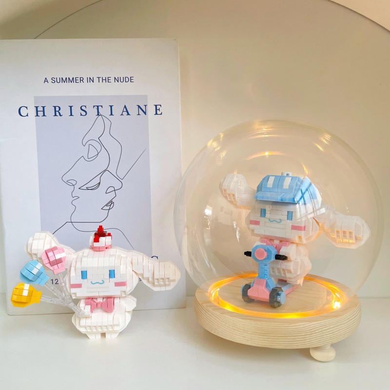 ❤️TOBIASSLOVE cinnamoroll Khối xây dựng Bộ Đồ Chơi Lắp Ráp Hình Chú Chó cinnamon đồ chơi trẻ em đồ chơi cho bé trai  gái Khối câu đố