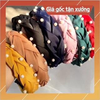 [Ảnh thật} Sale Mấn đội đầu bờm tóc lụa đính hạt mặc áo dài cho nữ b60