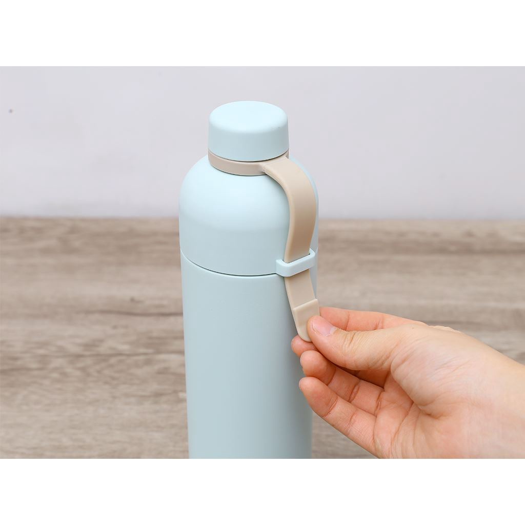 Bình giữ nhiệt LocknLock Belt Bottle LHC4267 490ml 3 màu pastel , có gắn giữ nấp bình -K2CMALL