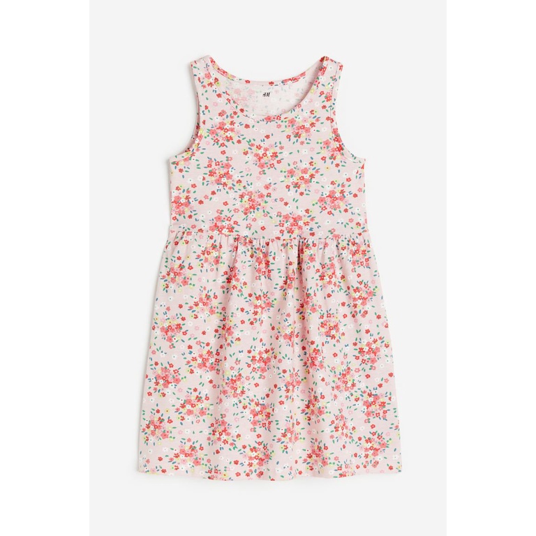 Váy sát nách hồng báo cầu vồng unicorn xanh ice cream hoa khủng long 1157735 HM H&M_authentic US