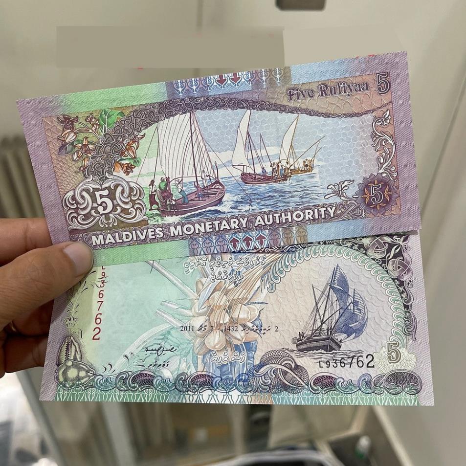 Tờ Thuận Buồm Xuôi Gió 5 Maldives may mắn, làm quà tặng trang trí sưu tầm