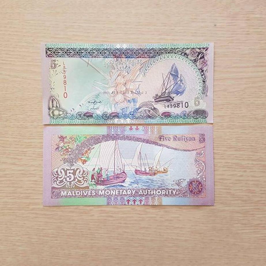 Tờ Thuận Buồm Xuôi Gió 5 Maldives may mắn, làm quà tặng trang trí sưu tầm