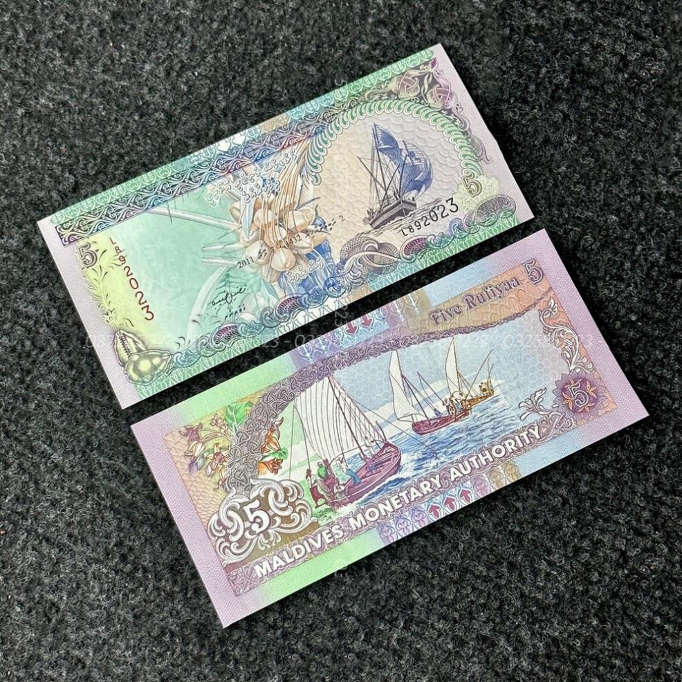 Tờ Thuận Buồm Xuôi Gió 5 Maldives may mắn, làm quà tặng trang trí sưu tầm