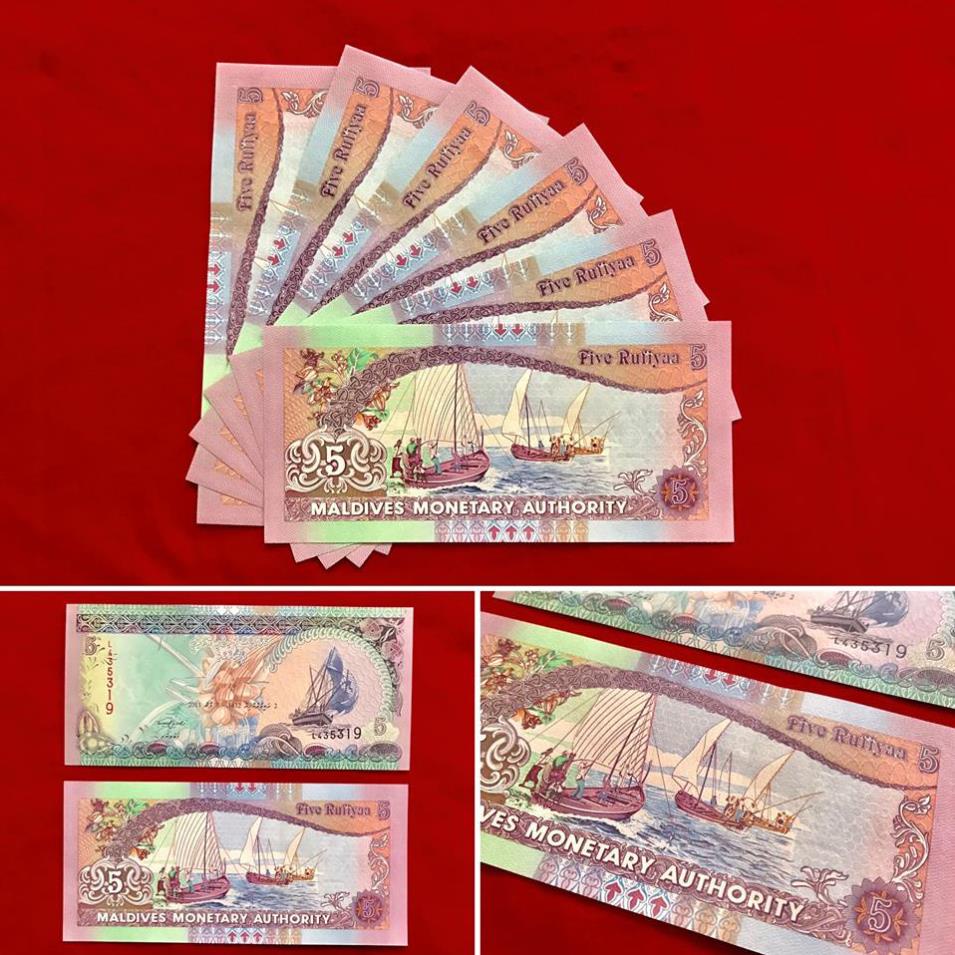 Tờ Thuận Buồm Xuôi Gió 5 Maldives may mắn, làm quà tặng trang trí sưu tầm