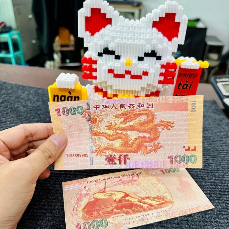 [100 TỜ] Tiền Lưu Hình Con Rồng Phong Thuỷ May Mắn Do Trung Quốc Phát Hành