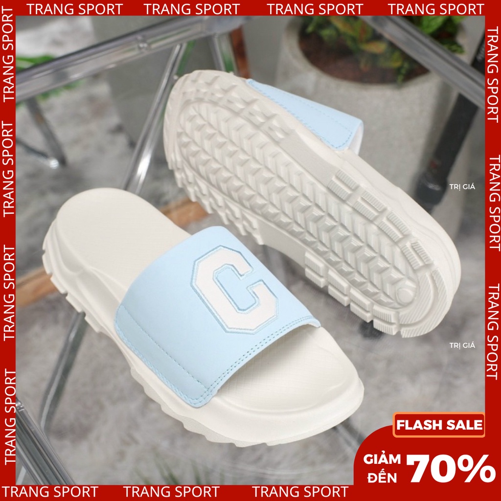 Dép nữ quai ngang Hàn Quốc đế cao màu pastel hàng cao cấp