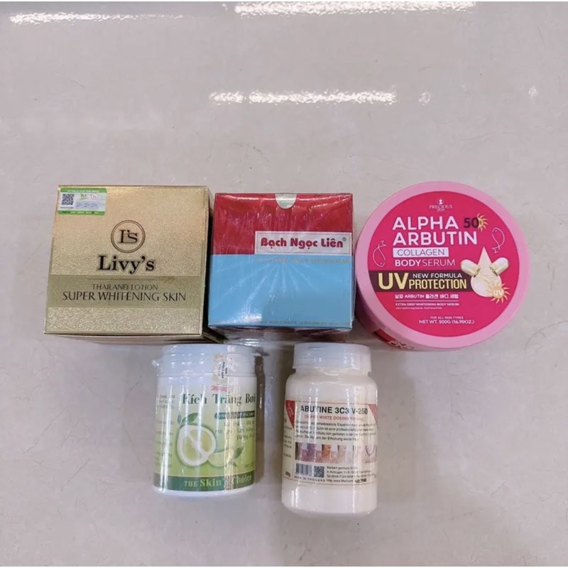 Combo kem dưỡng body t.ẩ.y trắng Cho da chai lì lâu năm