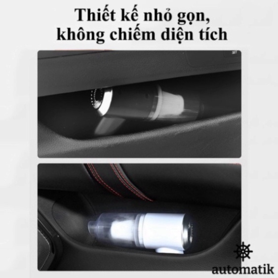 Máy Hút Bụi Cầm Tay, Máy Hút Bụi Mini Không Dây, Vệ Sinh Ô Tô, Gia Đình, Hút Bụi Giường Nệm, Lông Chó Mèo freeship HB1