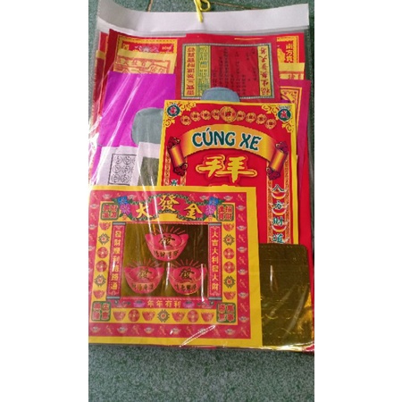 BỘ GIẤY CÚNG XE