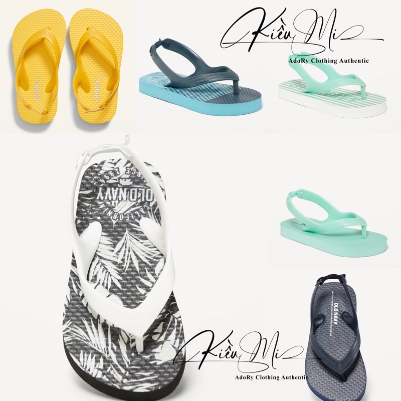 Dép kẹp oldnavy cho bé -auth mẫu mới 2023