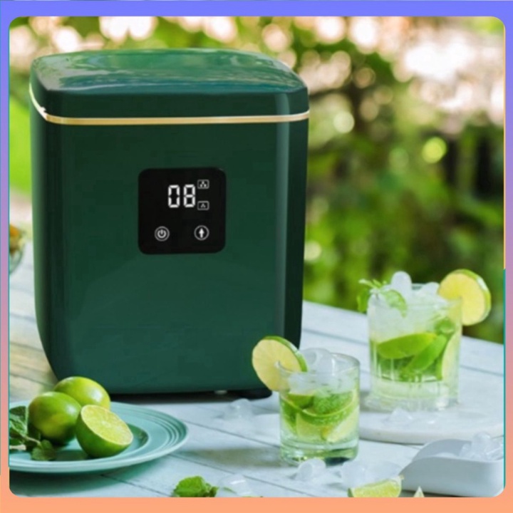 Shyn98 HCM t Máy Làm Đá Viên Tinh Khiết Mini Để Bàn Gia Đình Tùy Chỉnh 2 Size đá ACA sản lượng 15kg/ngày