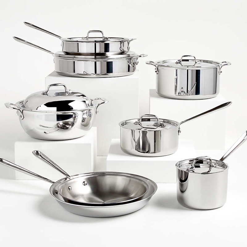 Nồi chảo AllClad-Made in USA 3->5lớp đúc nguyên khối inox18/10 -SALE SIÊU TỐT