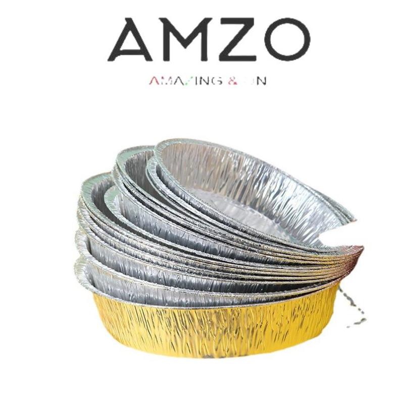 AMZO_ KHAY GIẤY BẠC TRÒN LÓT NỒI CHIÊN KHÔNG DẦU/KHUÔN GIẤY BẠC LÓT NỒI NƯỚNG ĐA NĂNG