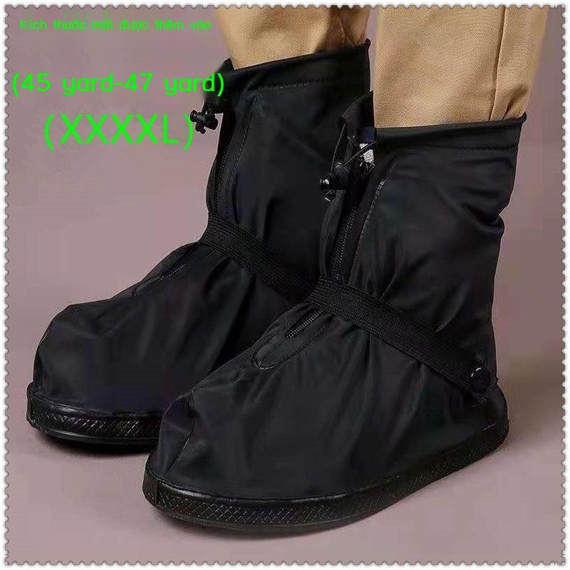 (Giá Hủy Diệt)Bao giày đi mưa dành cho nam và nữ trưởng thành ngoài trời đi xe đạp đi bộ chống mưa bao chân ống thấp dày