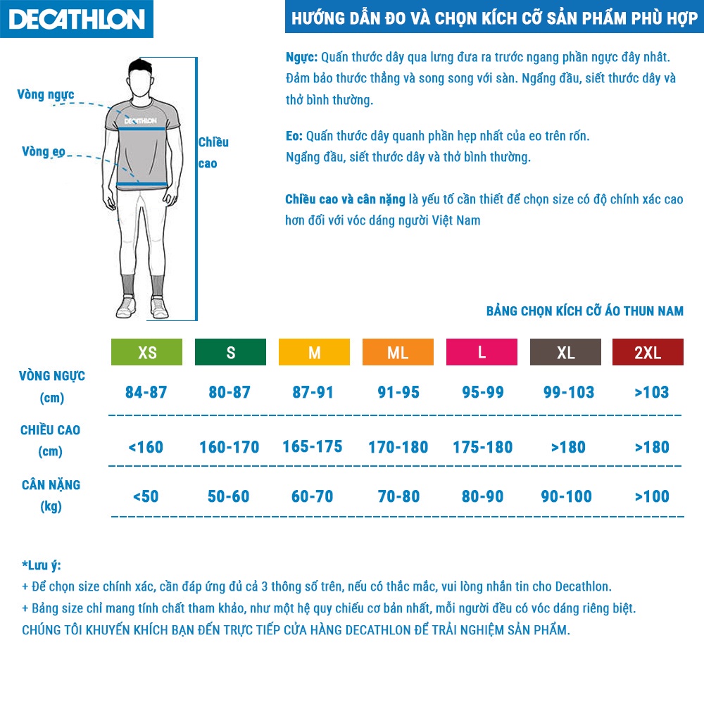 Áo thun leo núi dã ngoại MH100 cho nam Xám nhạt DECATHLON QUECHUA nhiều màu