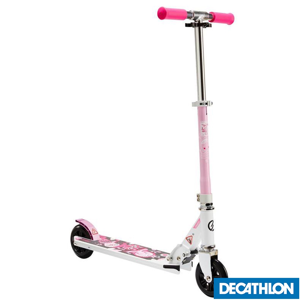 Xe trượt scooter Mid 1 cho bé gái Trắng/ Hồng DECATHLON OXELO mã 8399972
