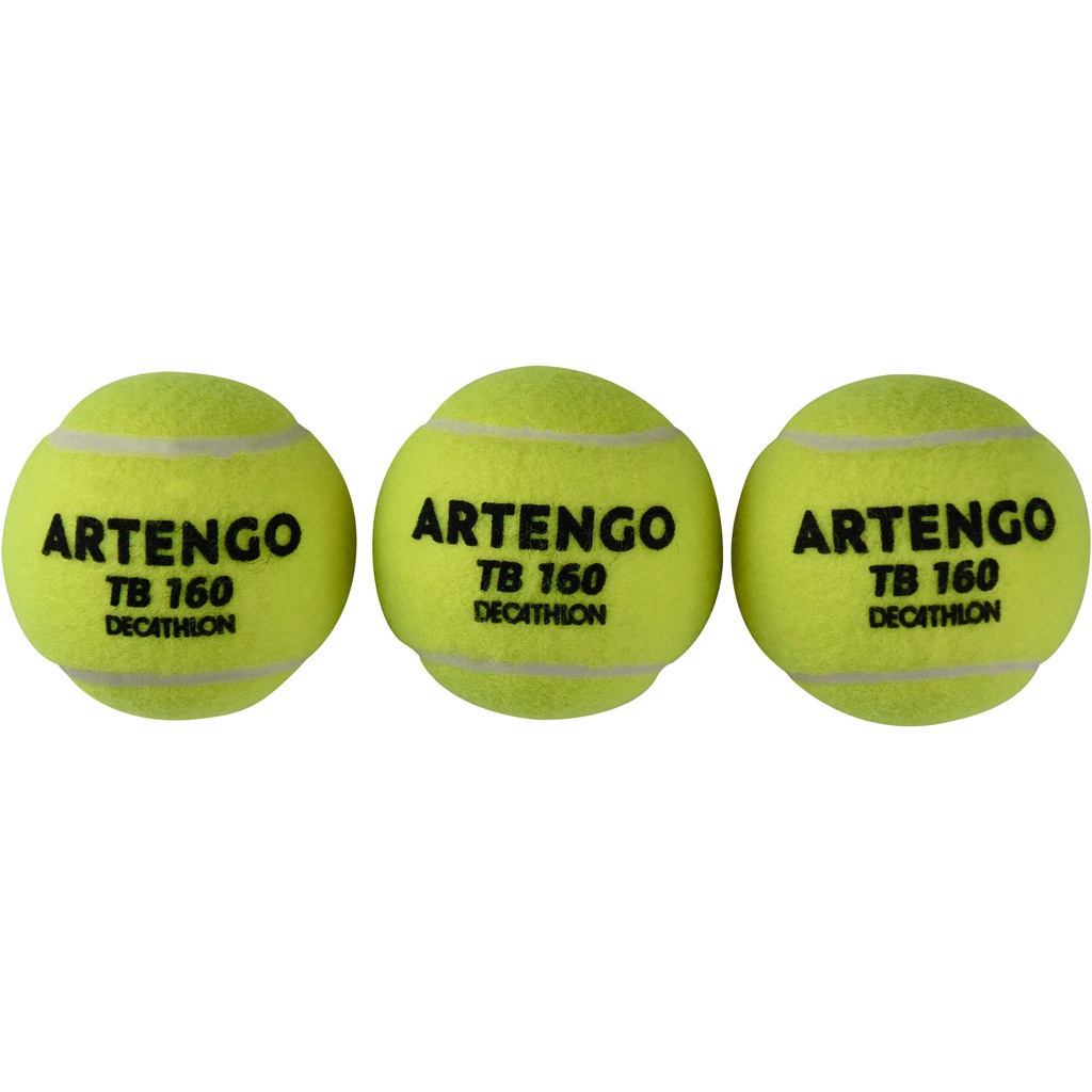 Hộp 3 quả bóng tennis TB160 Vàng DECATHLON ARTENGO mã 8600512