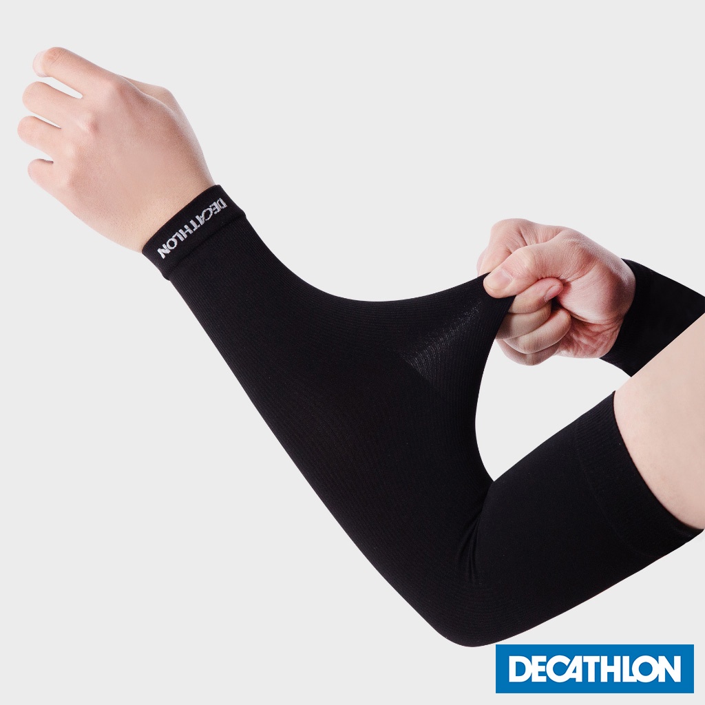 Găng cánh tay chống tia cực tím DECATHLON VAN RYSEL màu đen mã 8626584