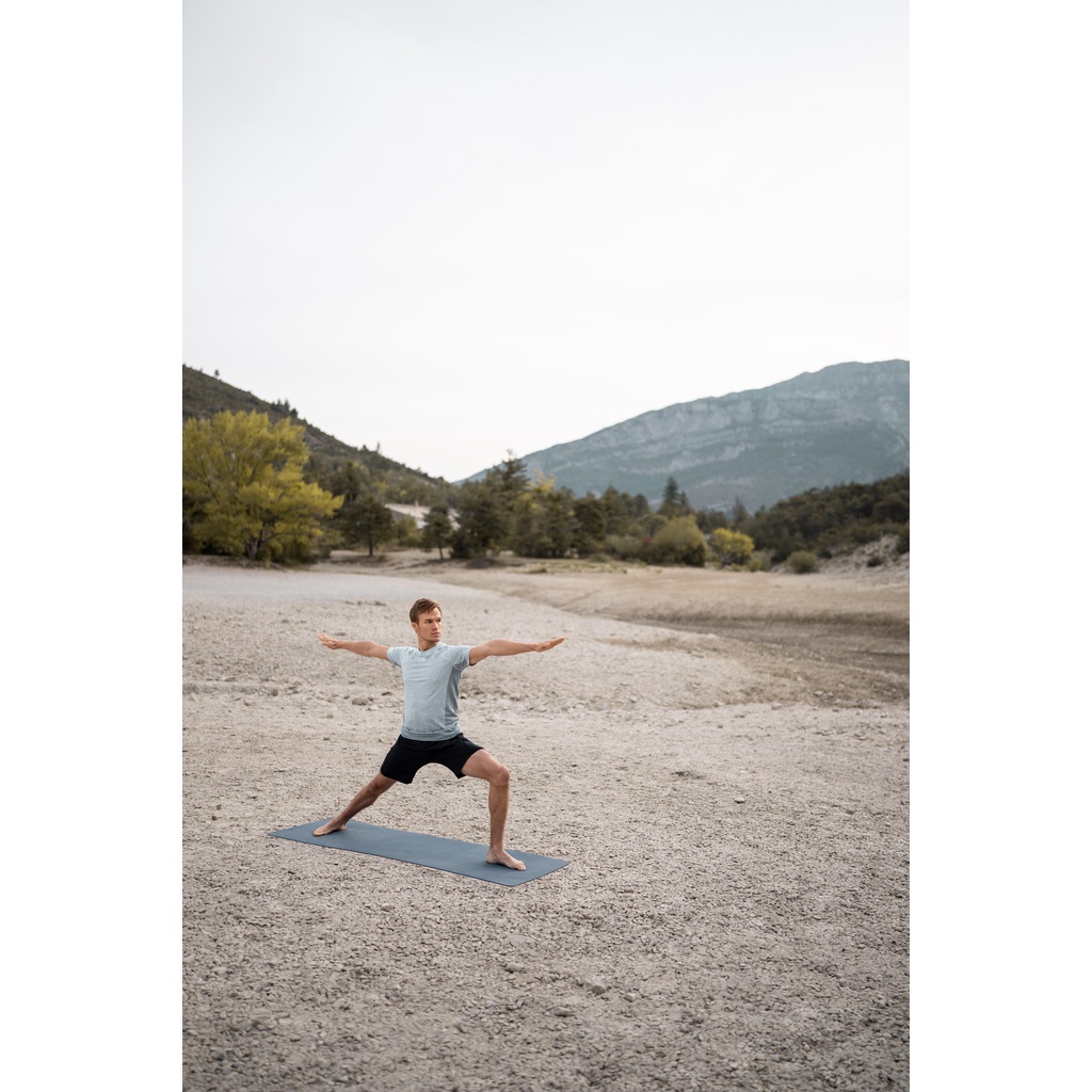 Thảm yoga 5mm trọng lượng nhẹ V2 Xanh dương DECATHLON KIMJALY mã 8665042