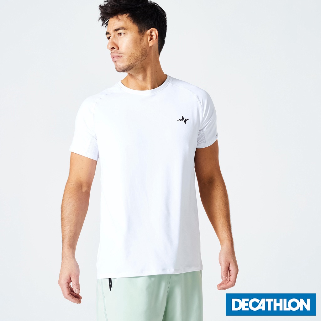 Áo thun tập fitness cotton FTS 120 cho nam DECATHLON DOMYOS mã 8754046