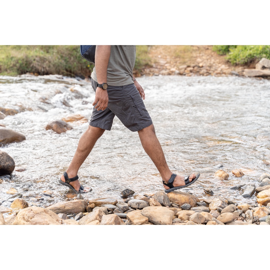 Sandal hiking NH50 cho người lớn Đen DECATHLON QUECHUA mã 960738