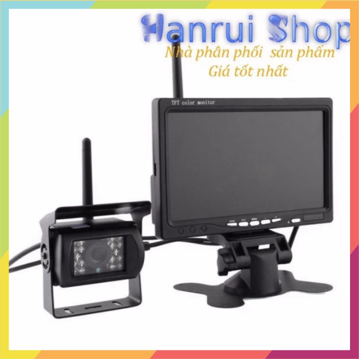 (Hàng Cao Cấp) (Hàng Cao Cấp) Camera màn hình lùi kết nối không dây HD 7 inch có hồng ngoại quay ban đêm