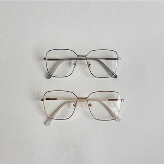 Kính giả cận, Gọng kính cận mảnh kim loại hot tiktok dáng vuông 31104 Jolie eyewear