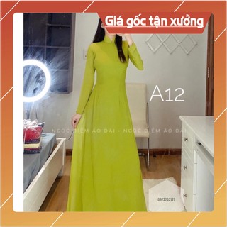 [ảnh thật} bst áo dài may sẵn áo dài truyền thống 4 tà may sẵn - giá cả bộ