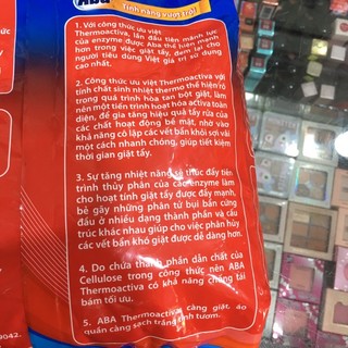 Bột giặt nhiệt Aba Sạch tinh tươm 2,9kg