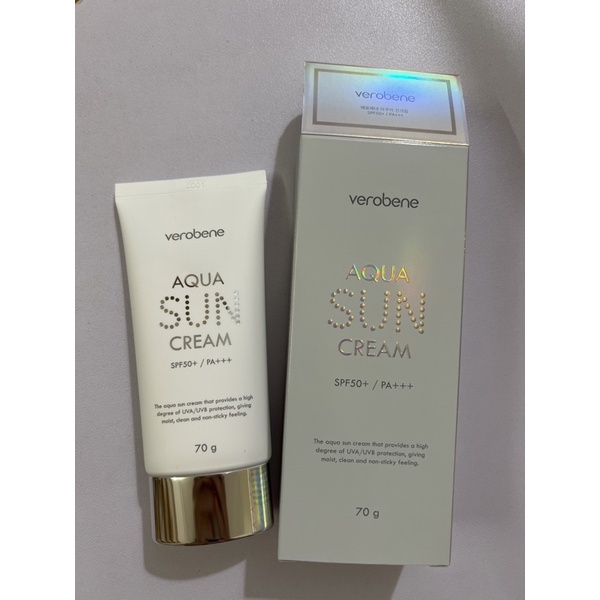 KEM CHỐNG NẮNG VEROBENE AQUA SUN CREAM HÀN QUỐC CHÍNH HÃNG