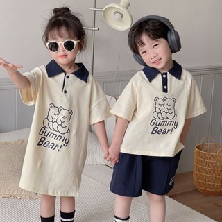 Bộ trang phục mùa hè gồm áo anh chị em gái cho bé trai và bé gái