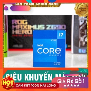 Cpu intel core i7 12700k - full box nk bảo hành 36 tháng sal